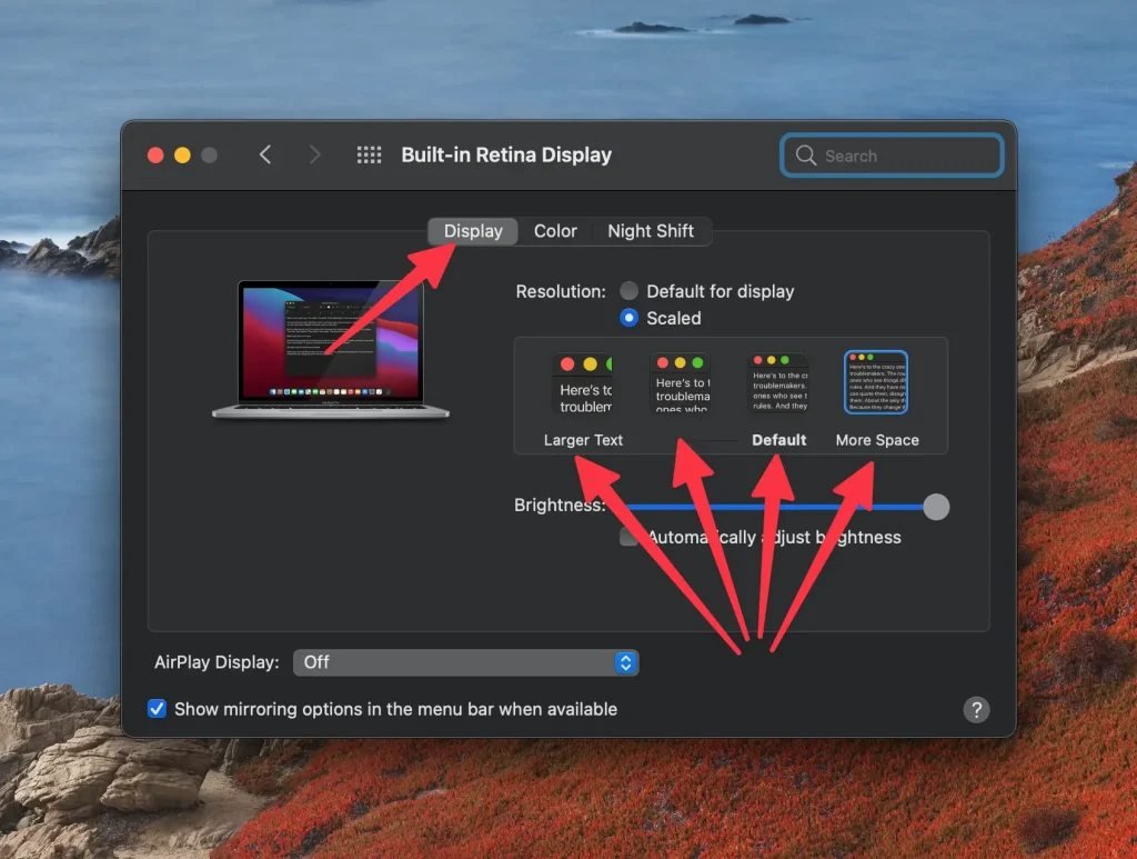 Resolution of Your Mac’s Display